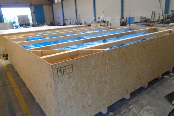 Balení nadrozměrných kruhových dílů pro energetiku - USA